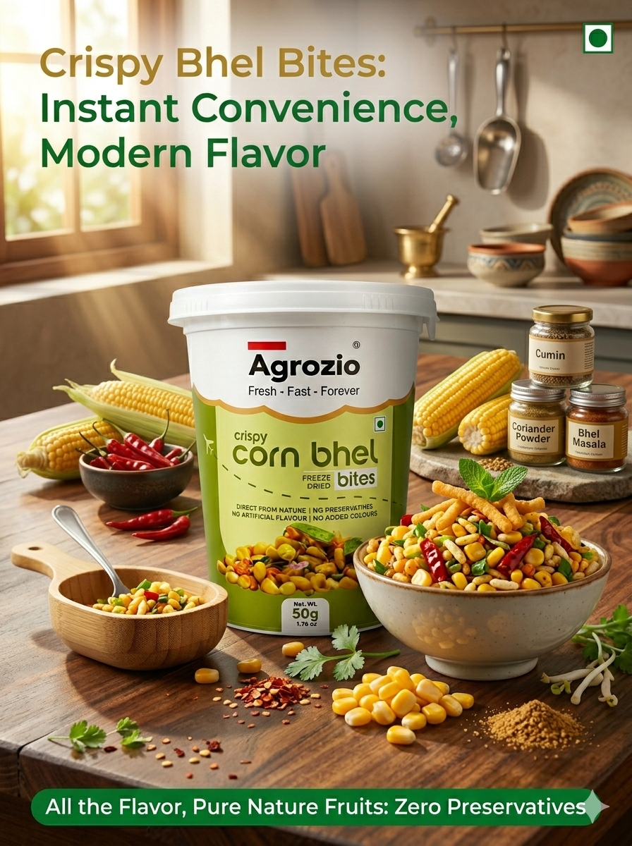 Corn Bhel Bites